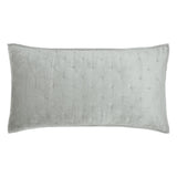 Orchids Lux Luna Stitch Ice Mint 20 X 36 Quilt Sham