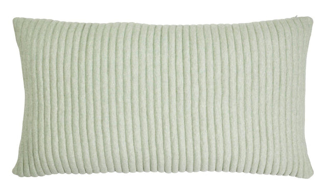 Orchids Lux Charlton Channel Quilting Green Melange 20 X 36 Quilt Sham