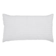 Orchids Lux Logan Geomatric White 20 X 36 Quilt Sham