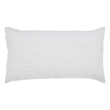 Orchids Lux Logan Geomatric White 20 X 36 Quilt Sham