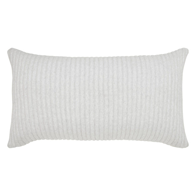 Orchids Lux Charlton Channel Quilting Off White Melange 20 X 36 Quilt Sham