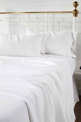 Orchids Lux Seville Solid Color White 78 X 80 Sheet Set