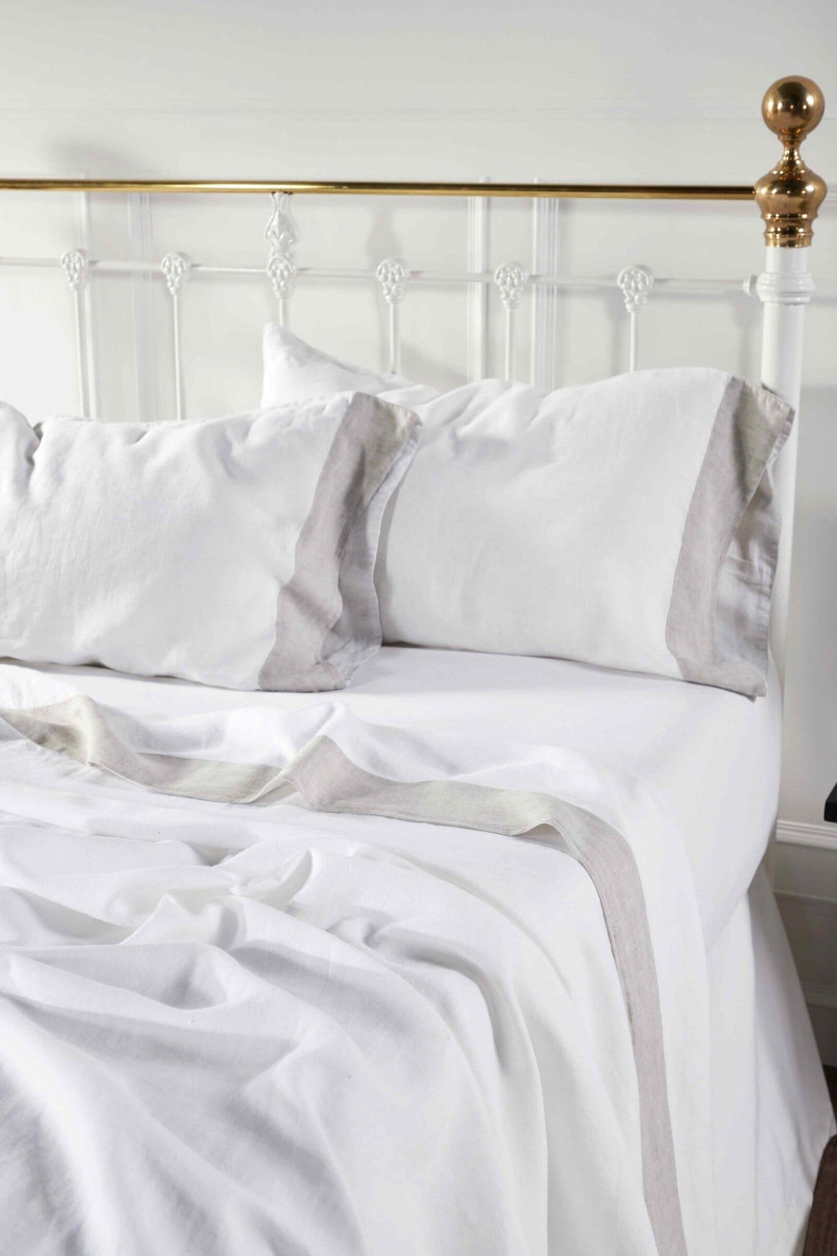 Orchids Lux Kyoto Solid Color White/ Mist 78 X 80 Sheet Set