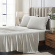 Orchids Lux Halston Solid Color Mist Melange 78 X 80 Sheet Set