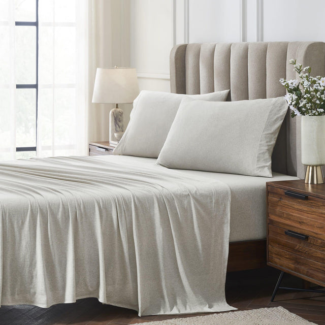 Orchids Lux Halston Solid Color Mist Melange 78 X 80 Sheet Set