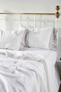 Orchids Lux Kyoto Solid Color White/ Mist 60 X 80 Sheet Set