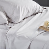 Orchids Lux Venice Solid Color & Pleated Silver 60 X 80 Sheet Set