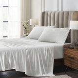 Orchids Lux Halston Solid Color Off White Melange 60 X 80 Sheet Set