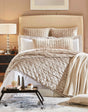 Orchids Lux Luna Stitch Champagne 94 X 96 Quilt