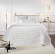 Orchids Lux Madison Stitch Pearl 110 X 96 Quilt