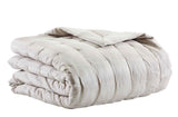 Orchids Lux Madison Stitch Oyster 110 X 96 Quilt
