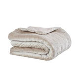 Orchids Lux Gatsby Channel Quilting Champagne 94 X 96 Quilt