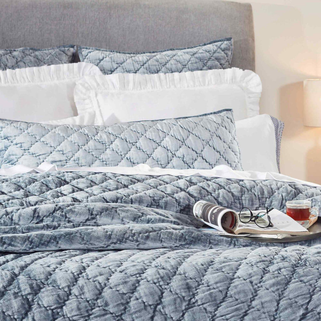 Orchids Lux Clermont Geomatric Nocturne 94 X 96 Quilt