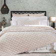 Orchids Lux Clermont Geomatric Champagne 94 X 96 Quilt