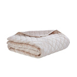 Orchids Lux Clermont Geomatric White 94 X 96 Quilt
