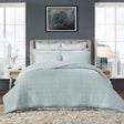 Orchids Lux Serenity Channel/Geomatric/Floral Sage 110 X 96 Printed Quilt