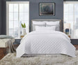 Orchids Lux Oscar Stitch White 94 X 96 Quilt