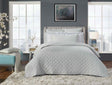 Orchids Lux Oscar Stitch Ice Mint 110 X 96 Quilt