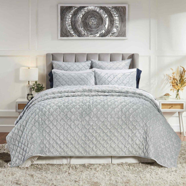Orchids Lux Clermont Geomatric Splash 110 X 96 Quilt