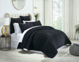 Orchids Lux Walton Channel Black 94 X 96 Quilt