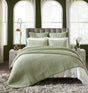 Orchids Lux Charlton Channel Quilting Green Melange 94 X 96 Quilt