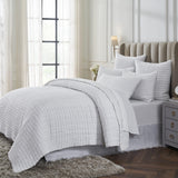 Orchids Lux Logan Geomatric White 110 X 96 Quilt