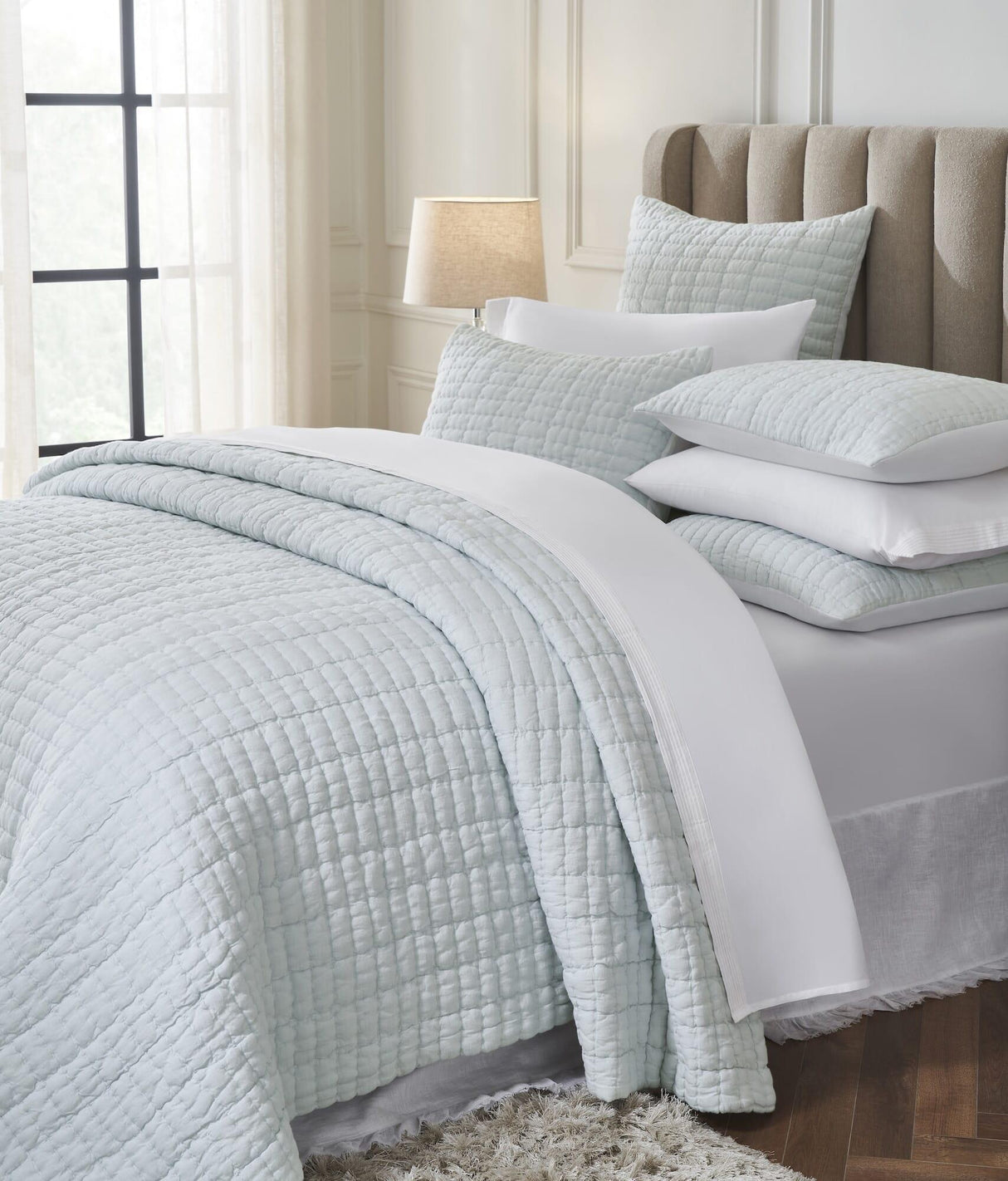 Orchids Lux Logan Geomatric Sky 110 X 96 Quilt