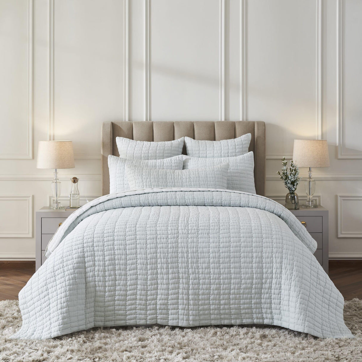 Orchids Lux Logan Geomatric Sky 94 X 96 Quilt