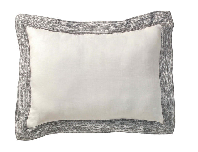 Orchids Lux Parker Solid Color & Embroidery Fog 20 X 26 Duvet Cover Sham