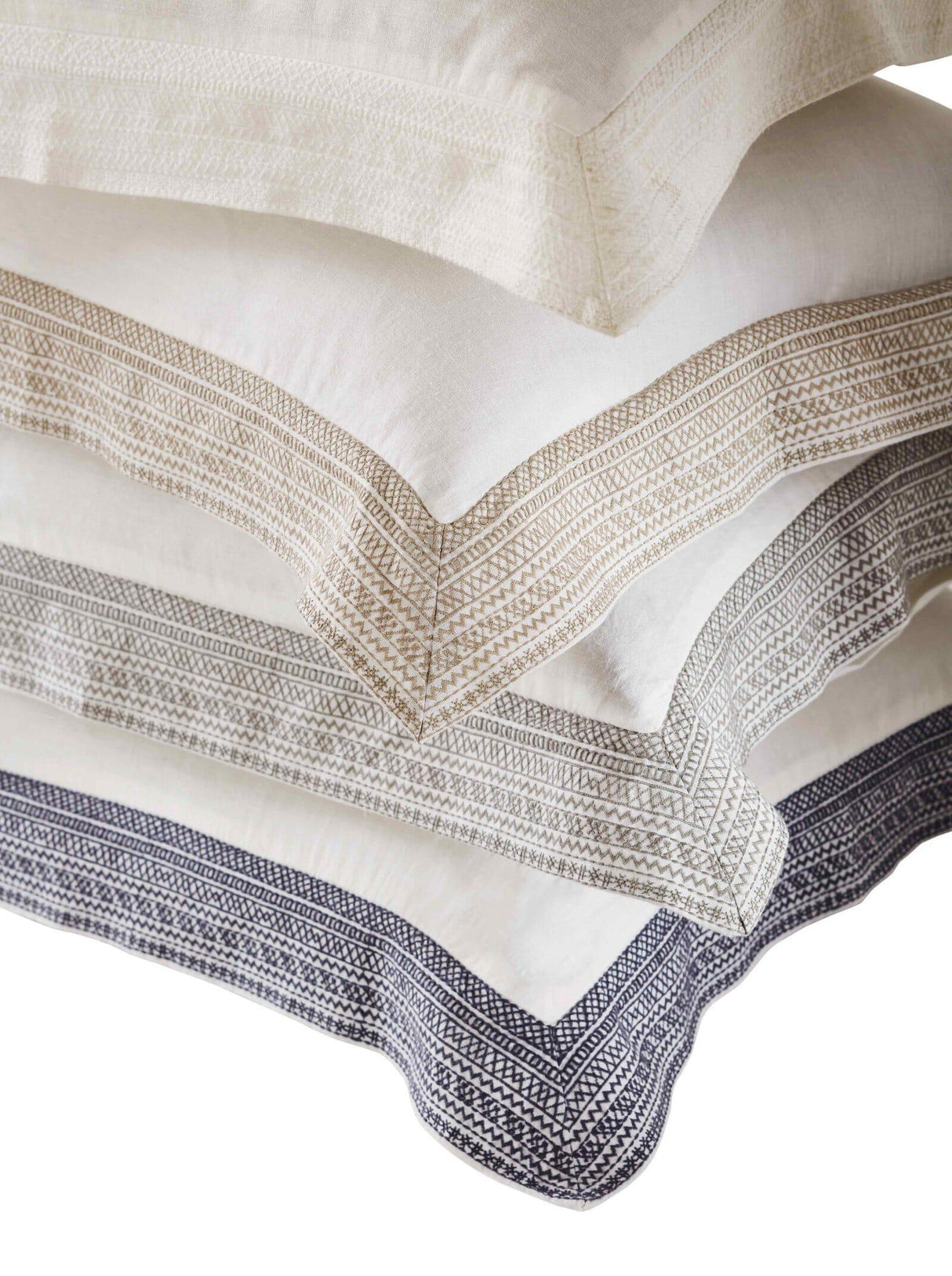 Orchids Lux Parker Solid Color & Embroidery Fog 20 X 26 Duvet Cover Sham