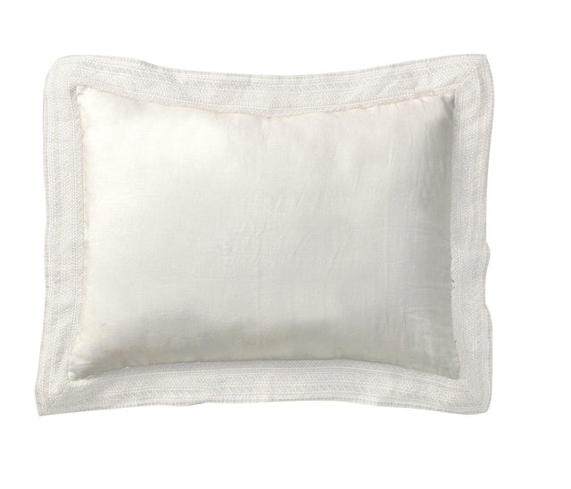 Orchids Lux Parker Solid Color & Embroidery White 20 X 26 Duvet Cover Sham