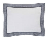 Orchids Lux Parker Solid Color & Embroidery Navy 20 X 26 Duvet Cover Sham