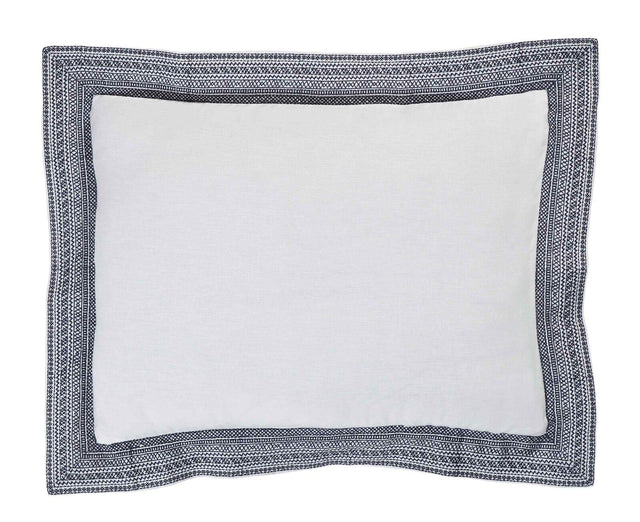 Orchids Lux Parker Solid Color & Embroidery Navy 20 X 26 Duvet Cover Sham