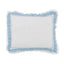 Orchids Lux Solana Solid Color & Ruffle French Blue 20 X 26 Duvet Cover Sham