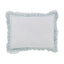 Orchids Lux Solana Solid Color & Ruffle Ice Mint 20 X 26 Duvet Cover Sham