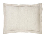 Orchids Lux Savoy Stripes Oatmeal Melange 20 X 26 Duvet Cover Sham