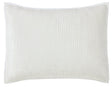 Orchids Lux Spencer Channel White 20 X 26 Coverlet Sham