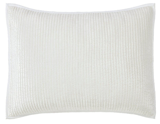 Orchids Lux Spencer Channel White 20 X 26 Coverlet Sham