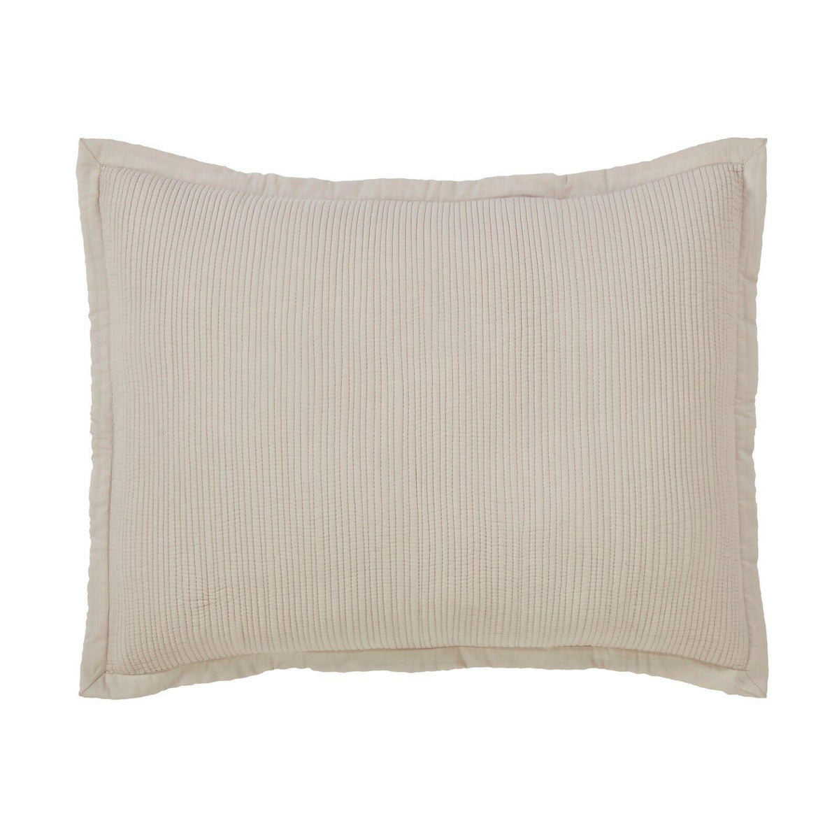 Orchids Lux Laela Stripes Taupe 20 X 26 Coverlet Sham