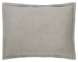 Orchids Lux Laela Stripes Pewter 20 X 26 Coverlet Sham