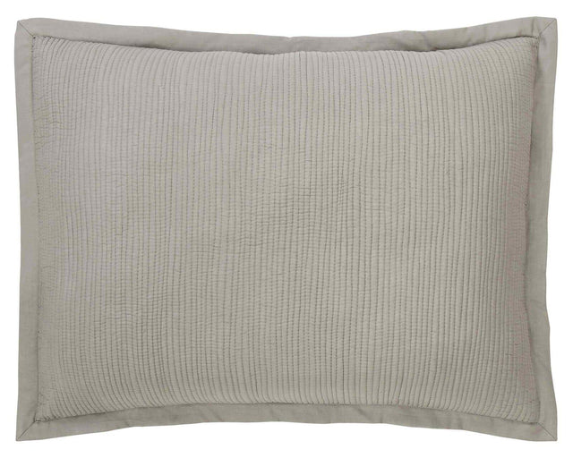 Orchids Lux Laela Stripes Pewter 20 X 26 Coverlet Sham
