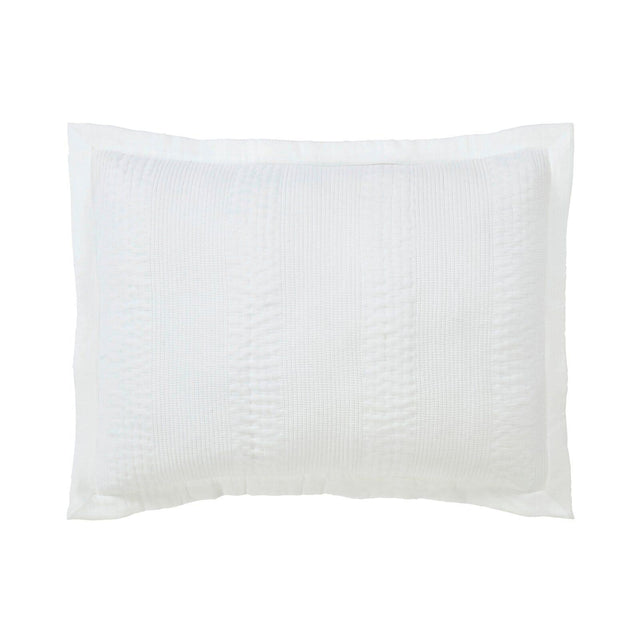 Orchids Lux Laysan Channel White 20 X 26 Coverlet Sham