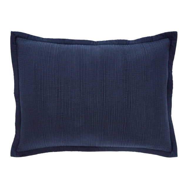 Orchids Lux Laela Stripes Navy 20 X 26 Coverlet Sham