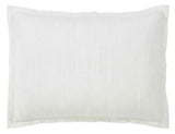 Orchids Lux Laela Stripes White 20 X 26 Coverlet Sham
