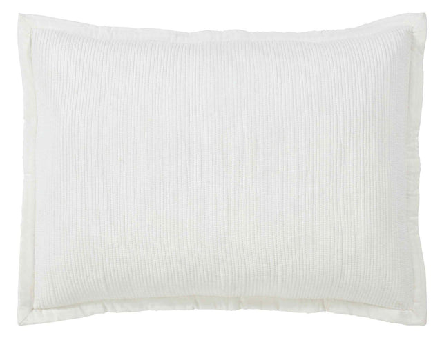 Orchids Lux Laela Stripes White 20 X 26 Coverlet Sham