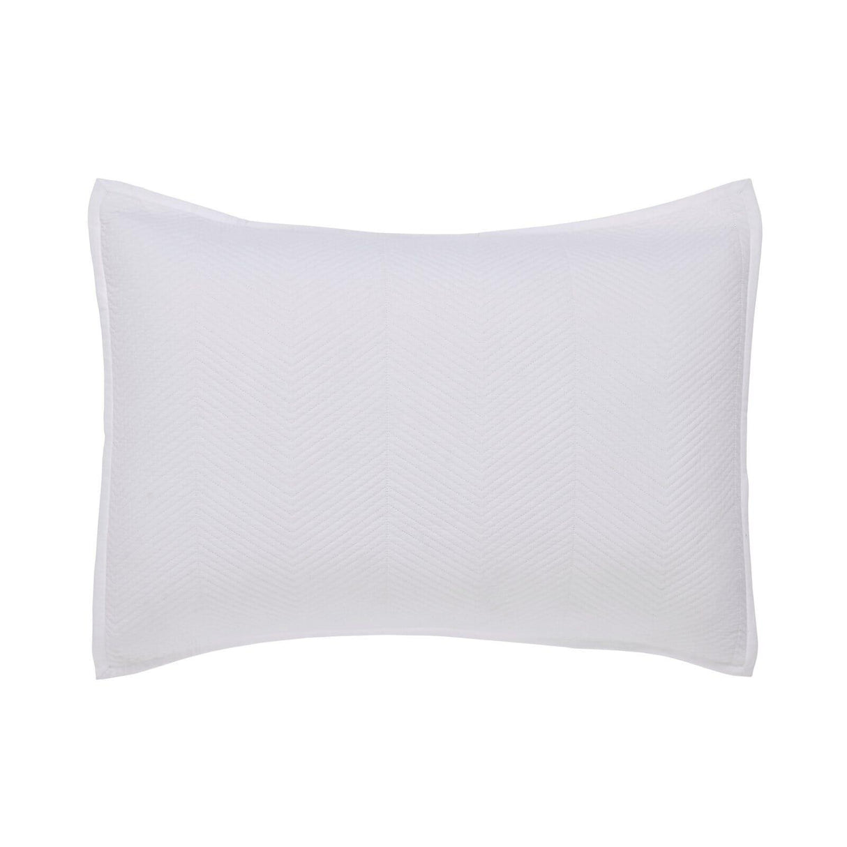 Orchids Lux Athena Chevron White 20 X 26 Coverlet Sham