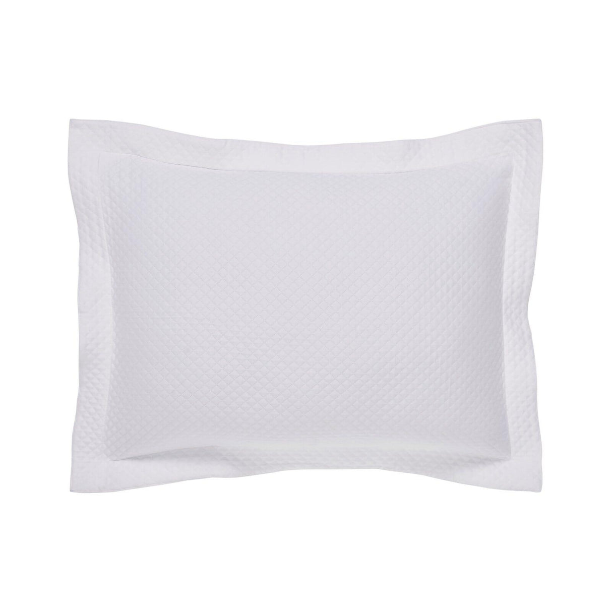 Orchids Lux Hamilton Geomatric White 20 X 26 Matelasse Coverlet Sham