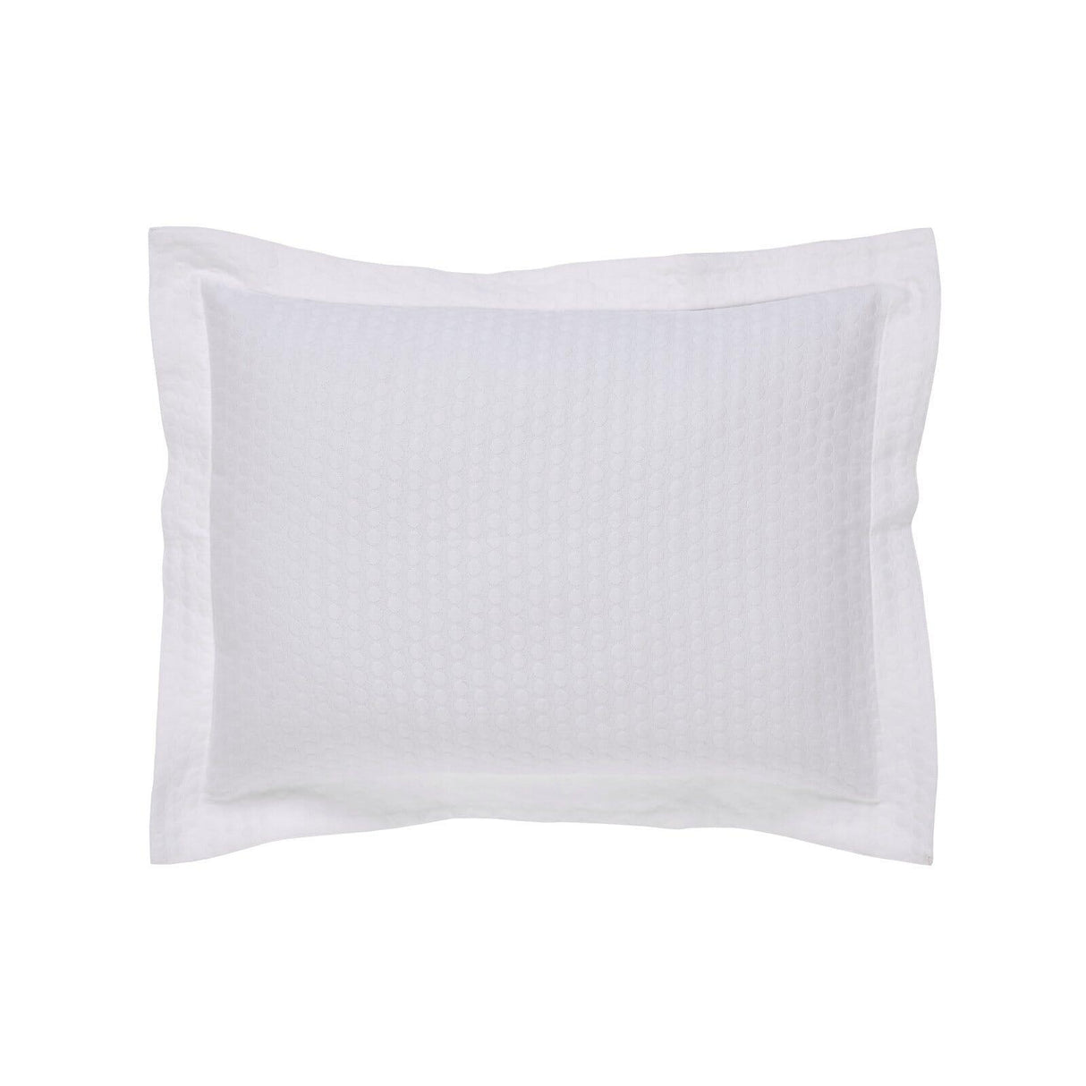 Orchids Lux Marina Geomatric White 20 X 26 Matelasse Coverlet Sham