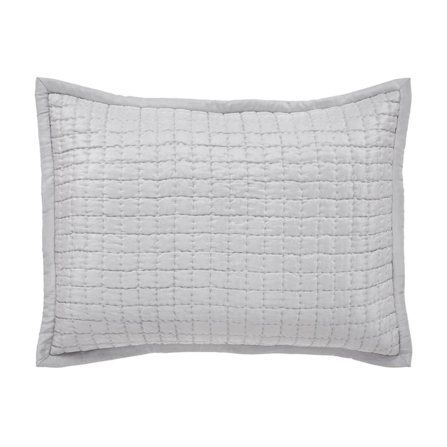 Orchids Lux Malibu Geomatric Platinum 20 X 26 Coverlet Sham