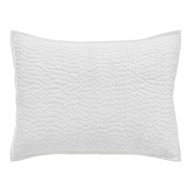 Orchids Lux Laguna Channel White 20 X 26 Coverlet Sham
